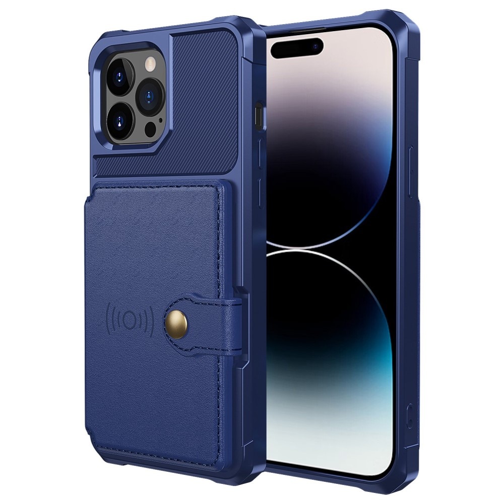 iPhone 14 Pro Max Tough Multi-slot Case Blau