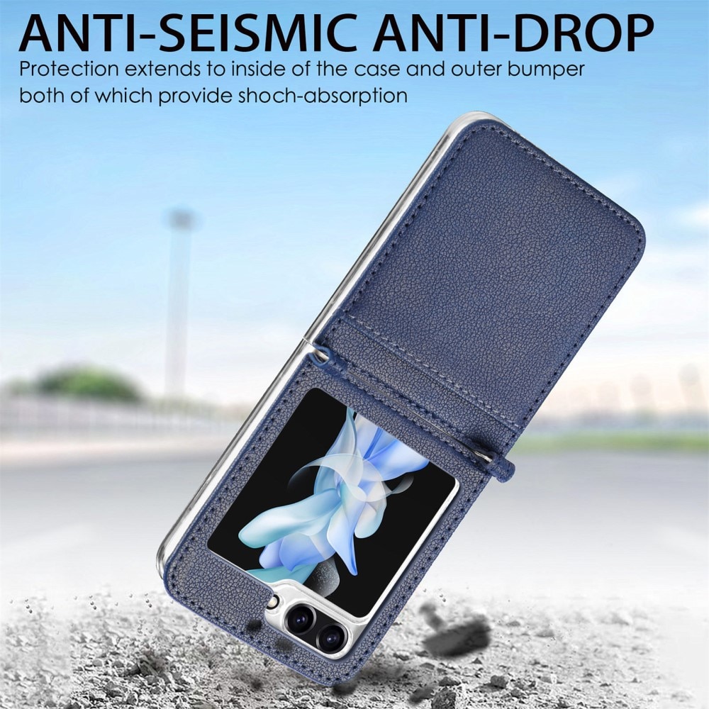 Slim Card Wallet Samsung Galaxy Z Flip 7 FE Blau