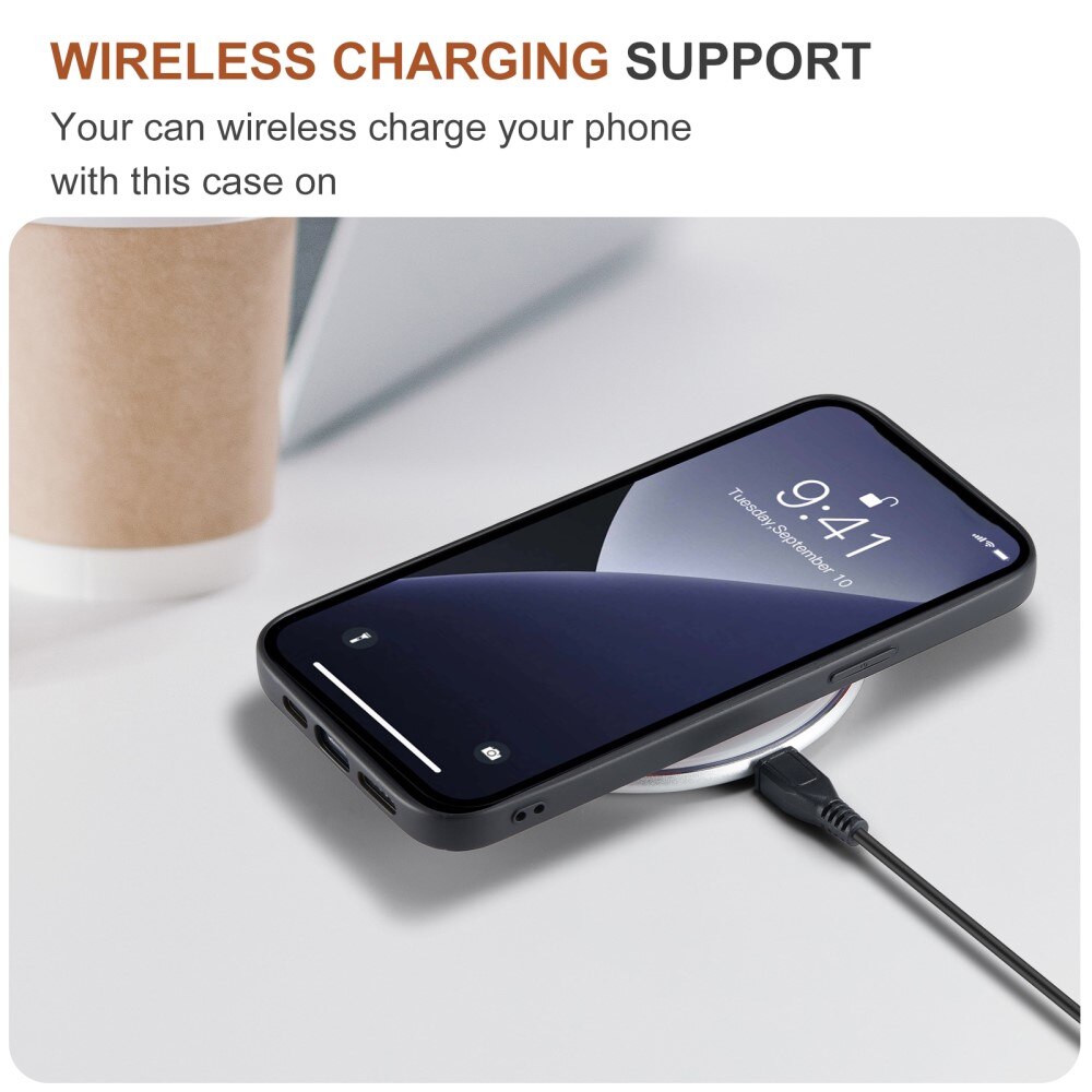 Magnetic Card Slot Case iPhone 16 Pro Max Schwarz