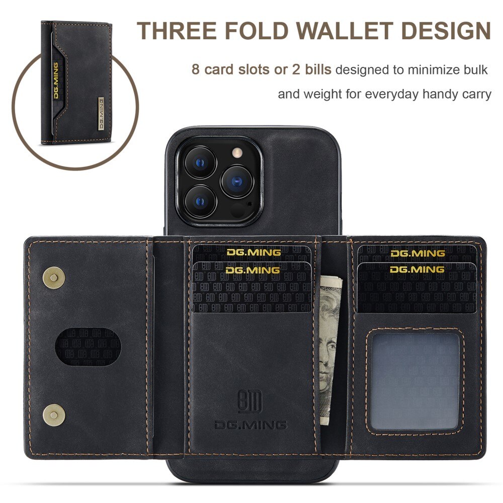 Magnetic Card Slot Case iPhone 16 Pro Max Schwarz