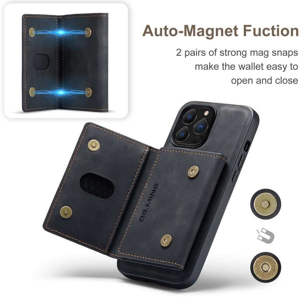 Magnetic Card Slot Case iPhone 16 Pro Max Schwarz