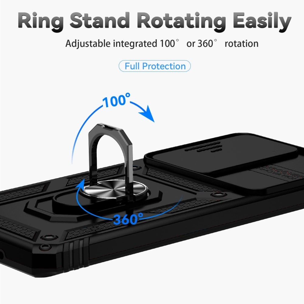 Samsung Galaxy S20 Ultra Hybrid-Hülle Tech Ring+Kameraschutz Schwarz