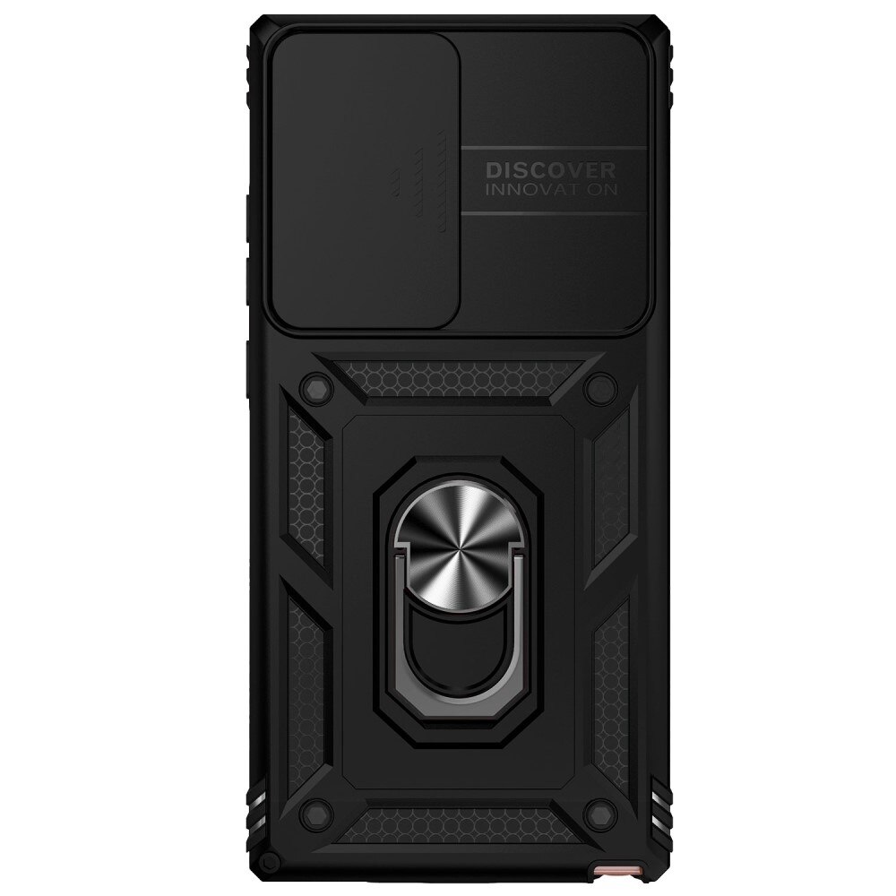 Samsung Galaxy Note 20 Ultra Hybrid-Hülle Ring + Kameraschutz Schwarz