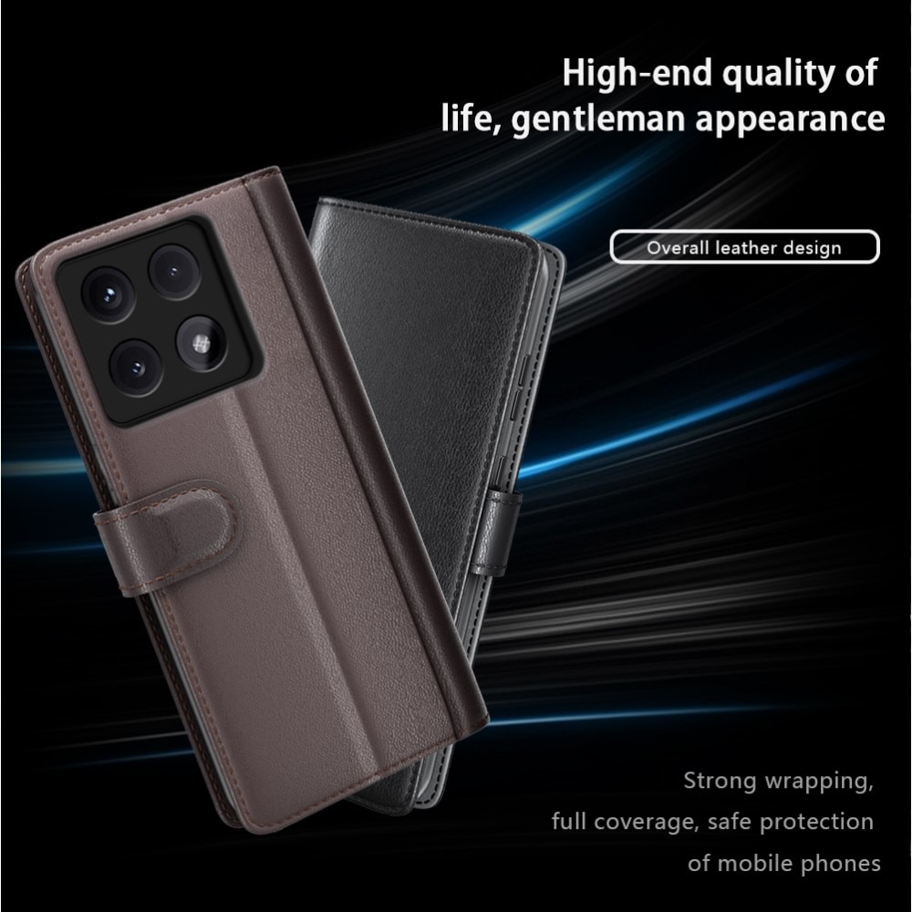 Xiaomi 14T Echtlederhülle Schwarz