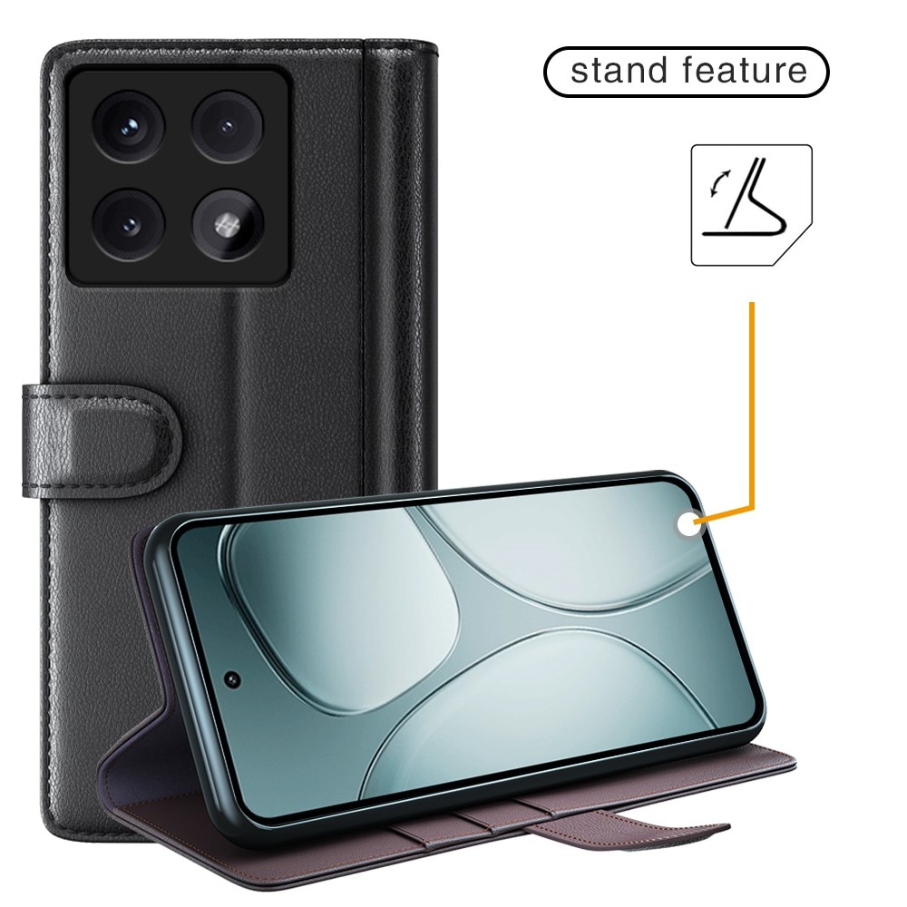 Xiaomi 14T Echtlederhülle Schwarz