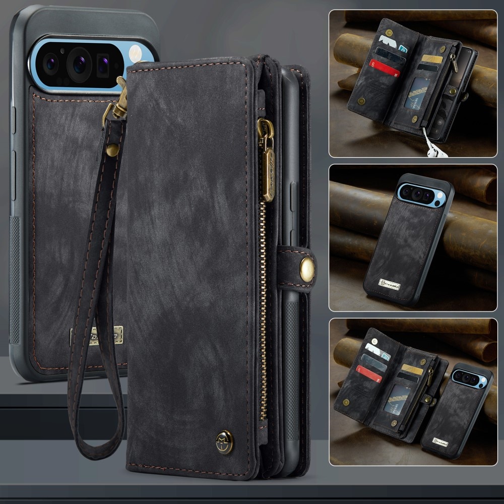 Multi-slot Portemonnaie-Hülle Google Pixel 9 Pro XL Grau