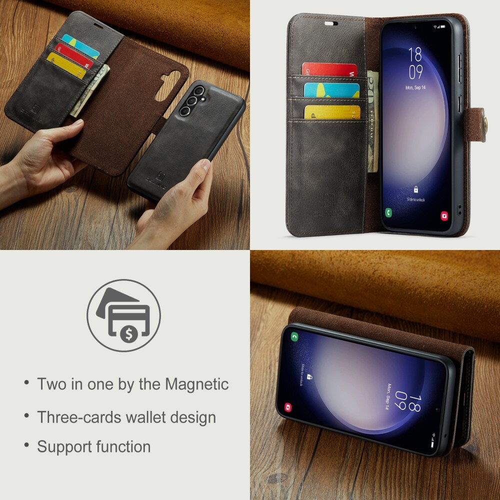 Handytasche Magnetische Samsung Galaxy S24 FE Brown