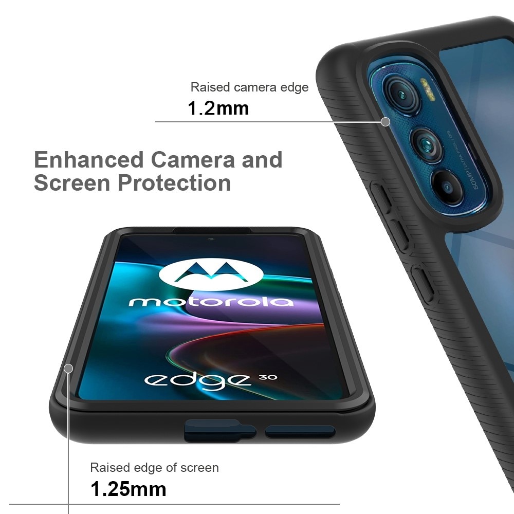 Motorola Edge 30 Full Protection Case Schwarz