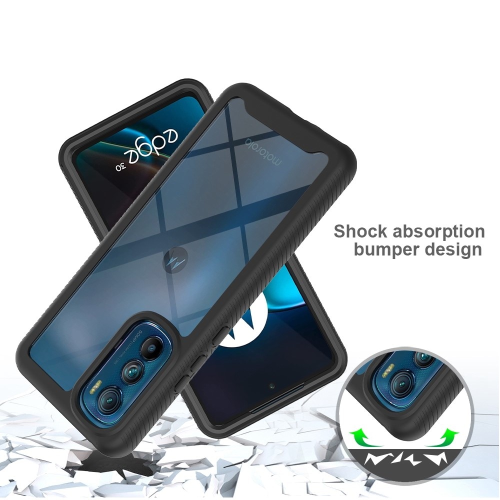 Motorola Edge 30 Full Protection Case Schwarz
