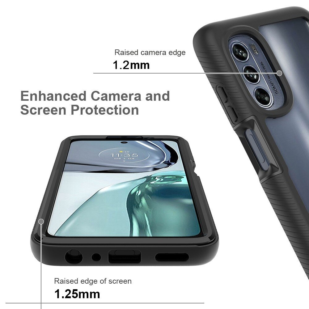 Motorola Moto G62 Full Protection Case Schwarz