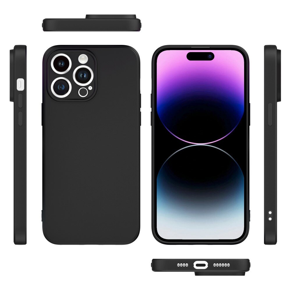 Soft TPU Case iPhone 14 Pro Schwarz