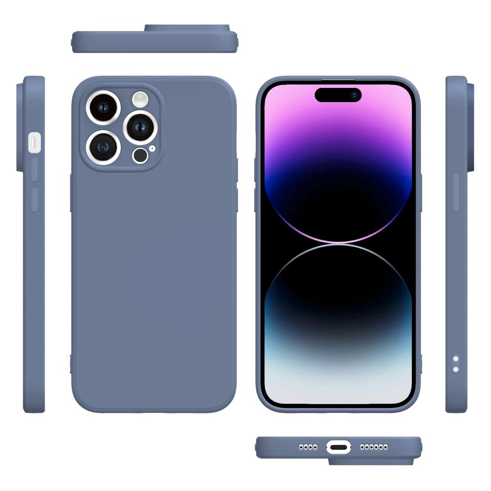 Soft TPU Case iPhone 14 Pro Blau