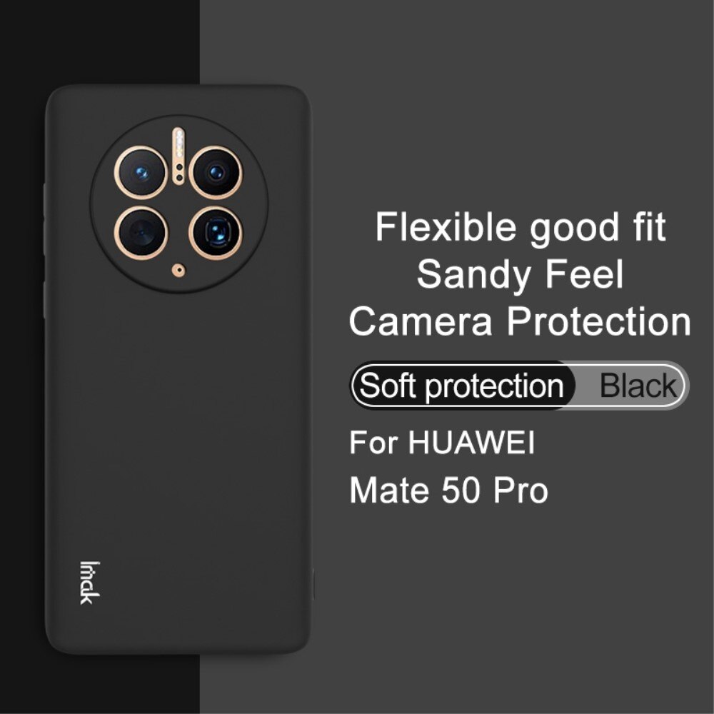 Frosted TPU Case Huawei Mate 50 Pro Schwarz