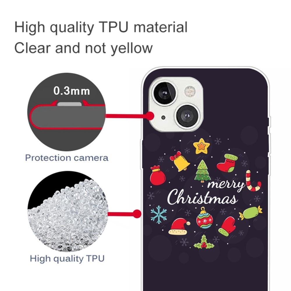 iPhone 14 TPU-hülle mit Weihnachtsmotiv - Merry Christmas