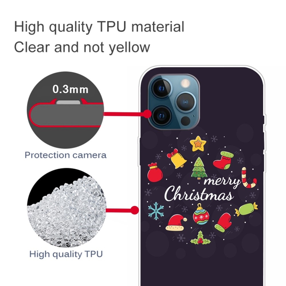 iPhone 14 Pro TPU-hülle mit Weihnachtsmotiv - Merry Christmas