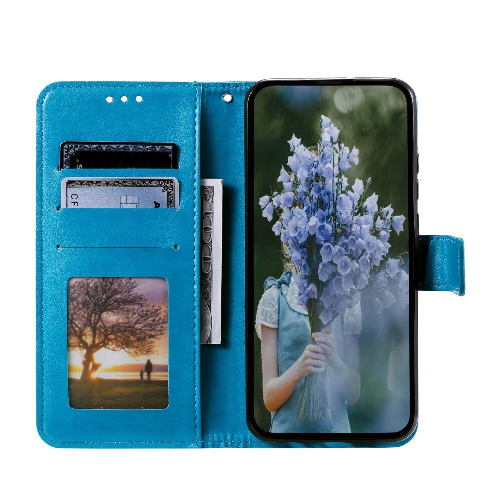 Huawei Mate 50 Pro Handytasche Mandala Blau