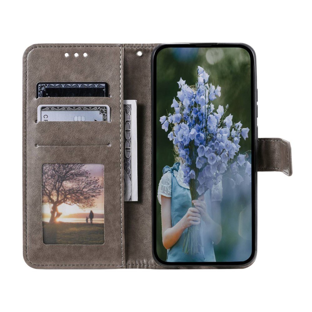 Huawei Mate 50 Pro Handytasche Mandala Grau