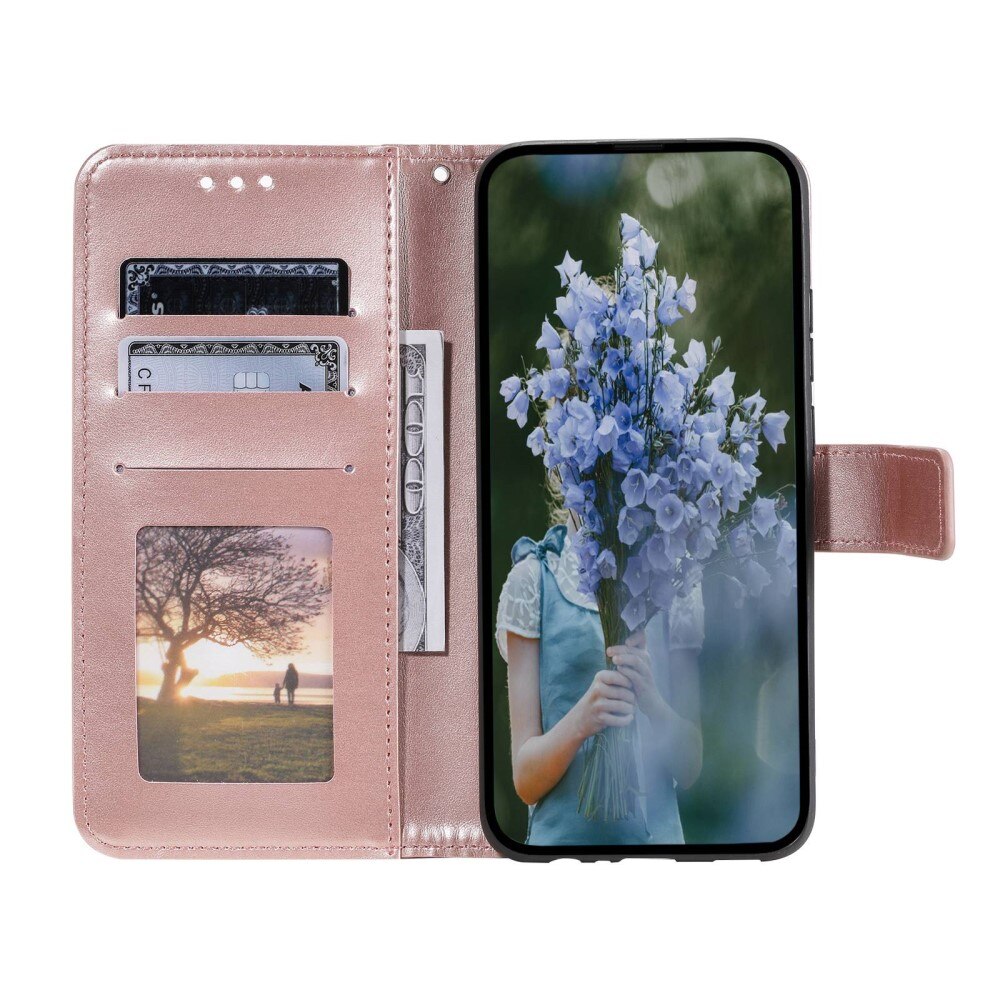 Huawei Mate 50 Pro Handytasche Mandala rosagold