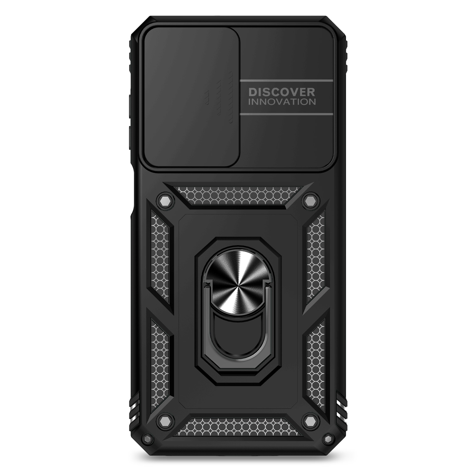 Samsung Galaxy A17 Hybrid-Hülle Ring + Kameraschutz Schwarz