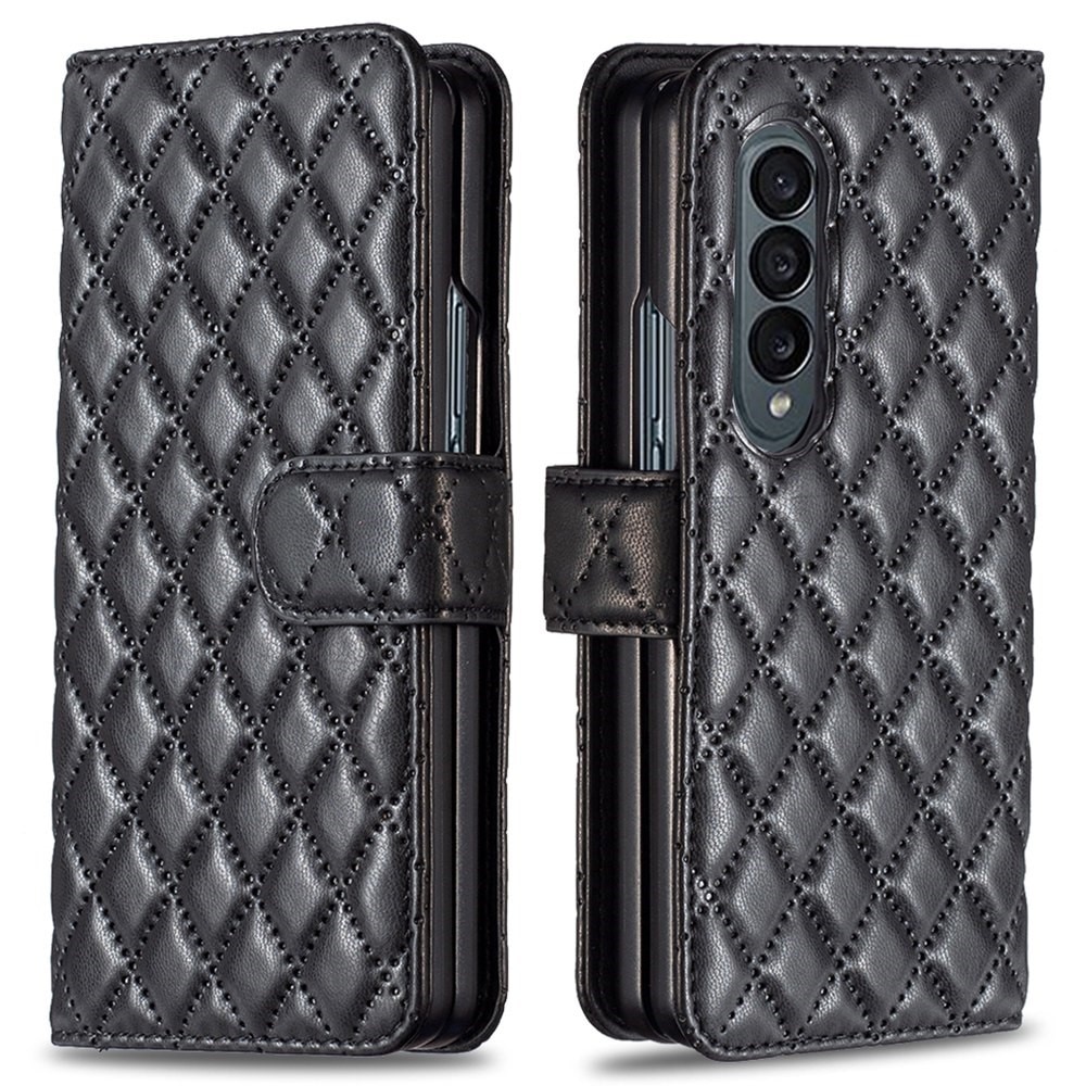 Samsung Galaxy Z Fold 3 Portemonnaie-Hülle Quilted Schwarz