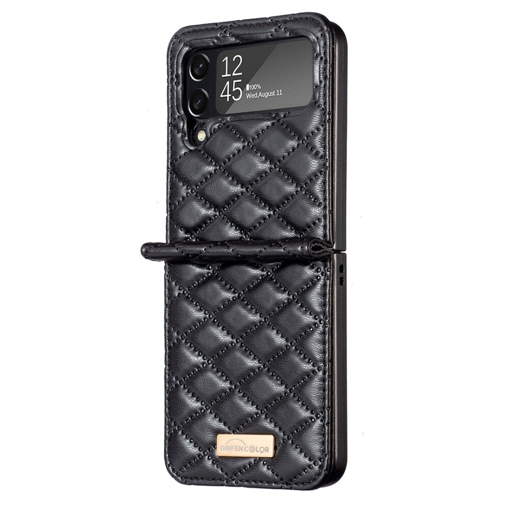 Samsung Galaxy Z Flip 3 Handytasche Quilted Schwarz