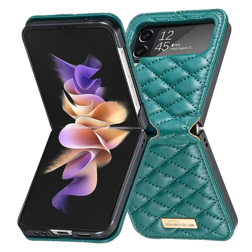 Samsung Galaxy Z Flip 3 Handytasche Quilted Grün