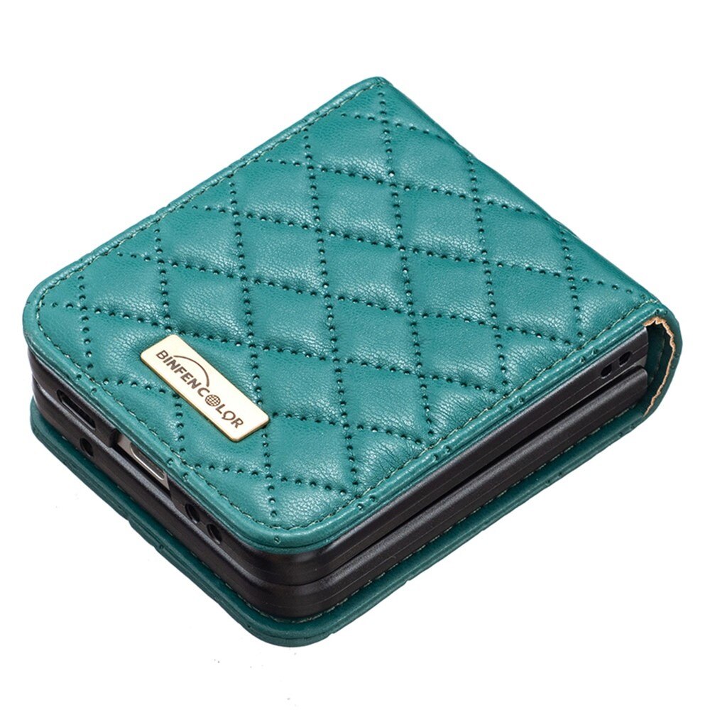 Samsung Galaxy Z Flip 3 Handytasche Quilted Grün