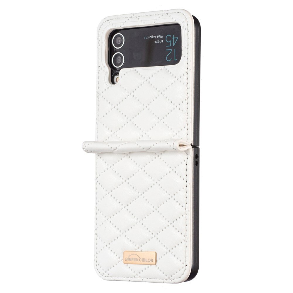 Samsung Galaxy Z Flip 3 Handytasche Quilted Weiß