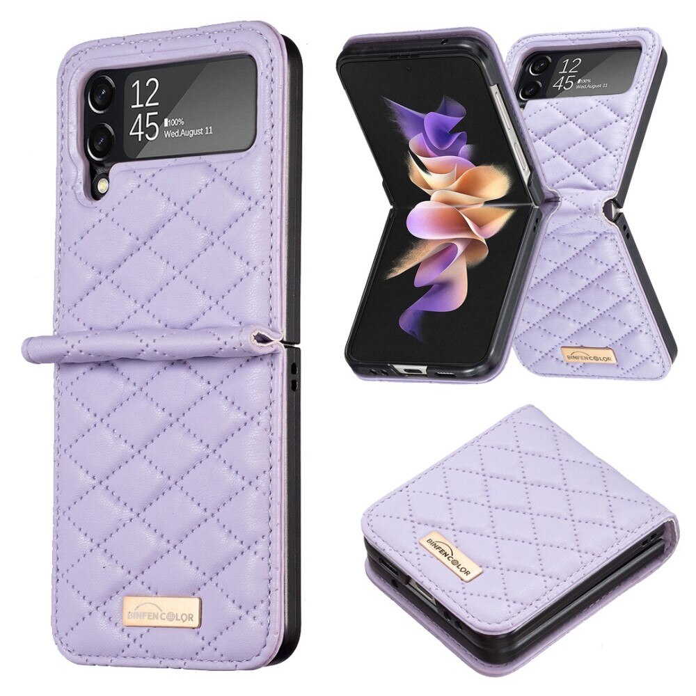 Samsung Galaxy Z Flip 3 Handytasche Quilted Lila