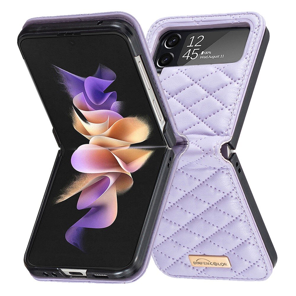 Samsung Galaxy Z Flip 3 Handytasche Quilted Lila