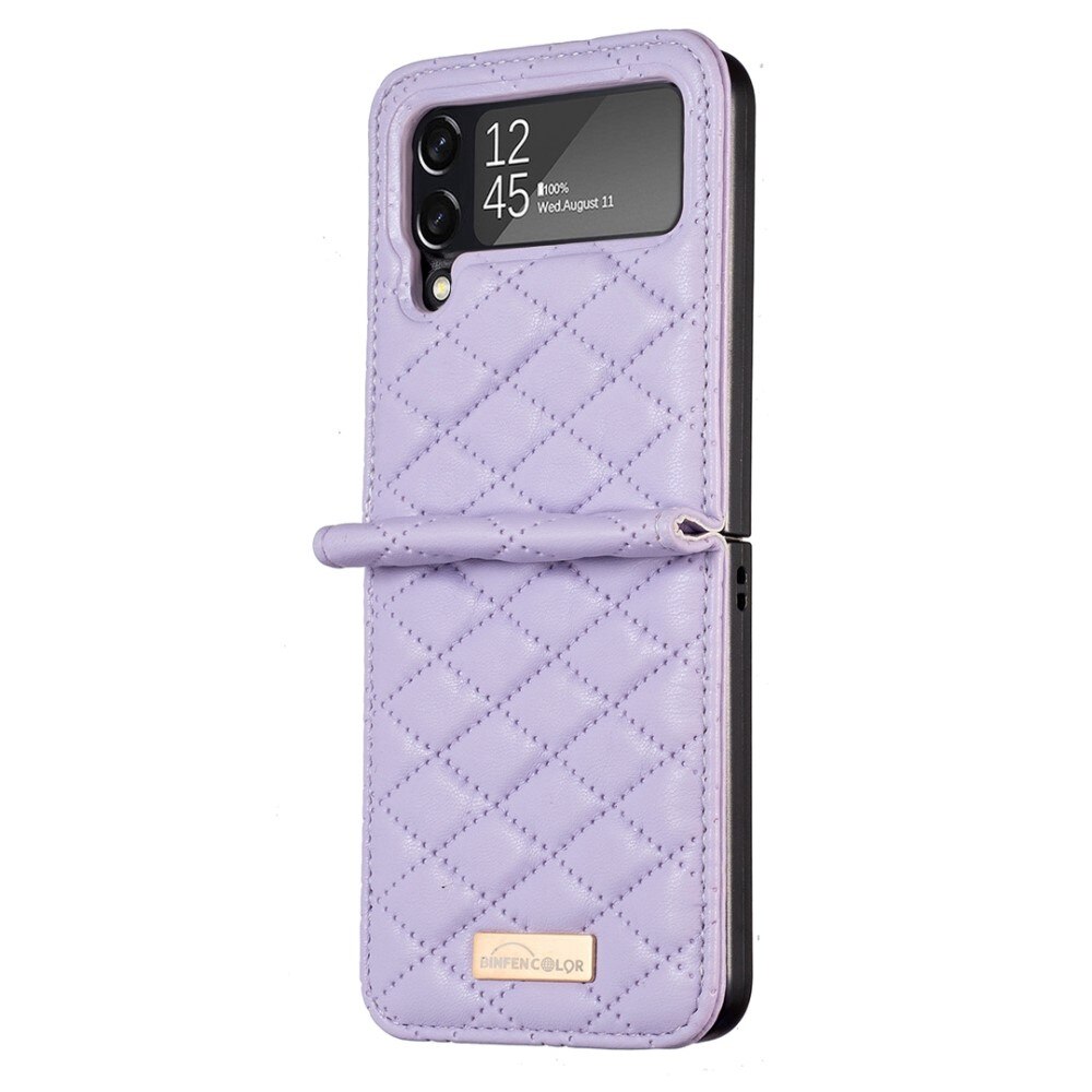 Samsung Galaxy Z Flip 3 Handytasche Quilted Lila