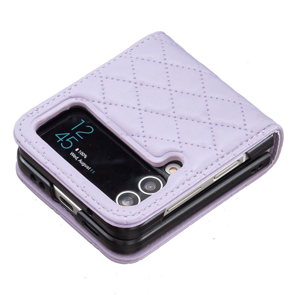 Samsung Galaxy Z Flip 3 Handytasche Quilted Lila