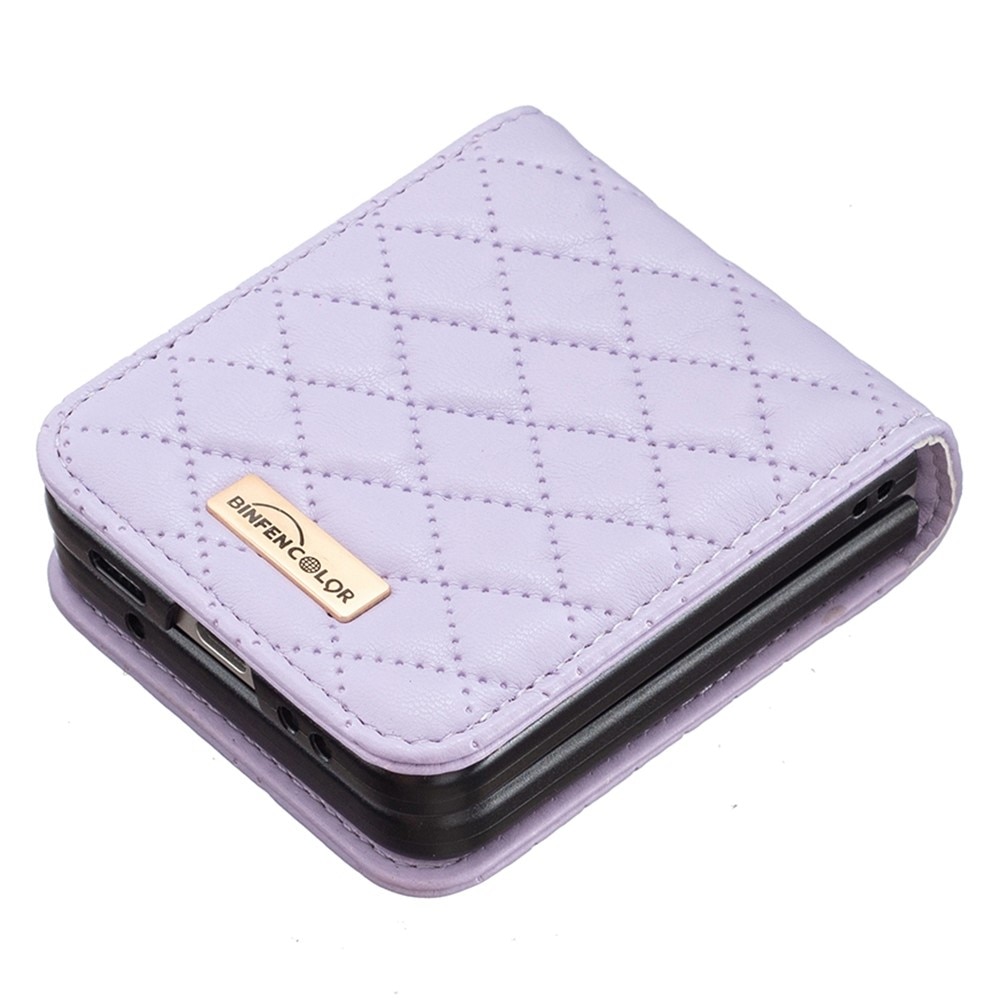 Samsung Galaxy Z Flip 3 Handytasche Quilted Lila