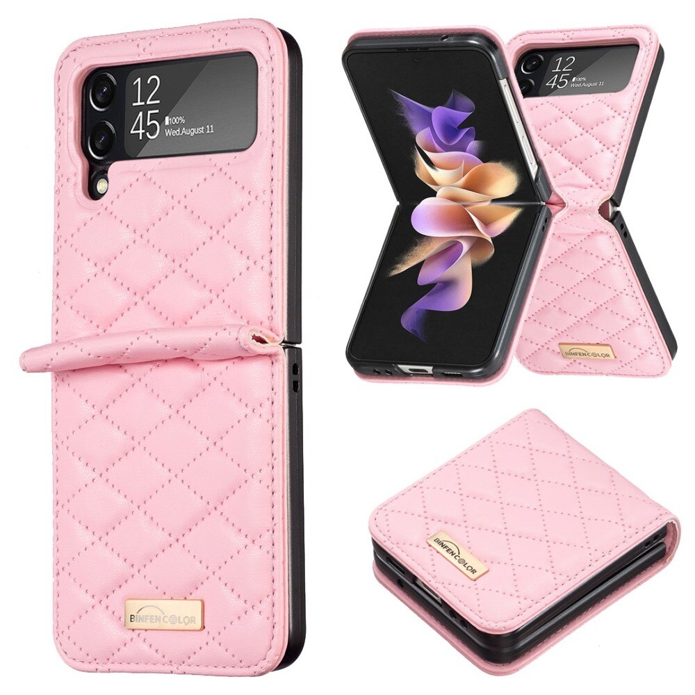 Samsung Galaxy Z Flip 3 Handytasche Quilted Rosa