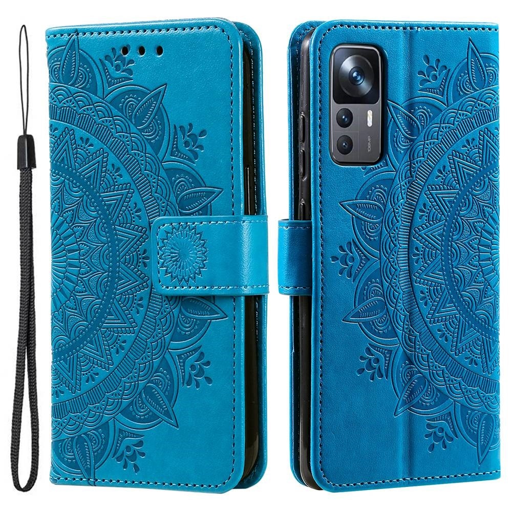 Xiaomi 12T/12T Pro Handytasche Mandala Blau