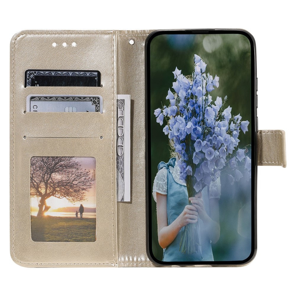 Samsung Galaxy A26 Handytasche Mandala Gold