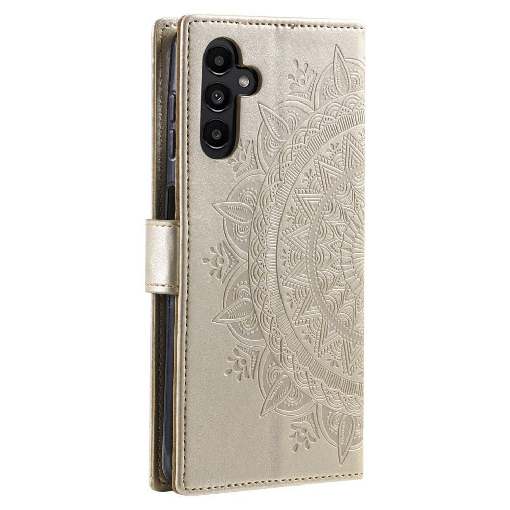 Samsung Galaxy A26 Handytasche Mandala Gold