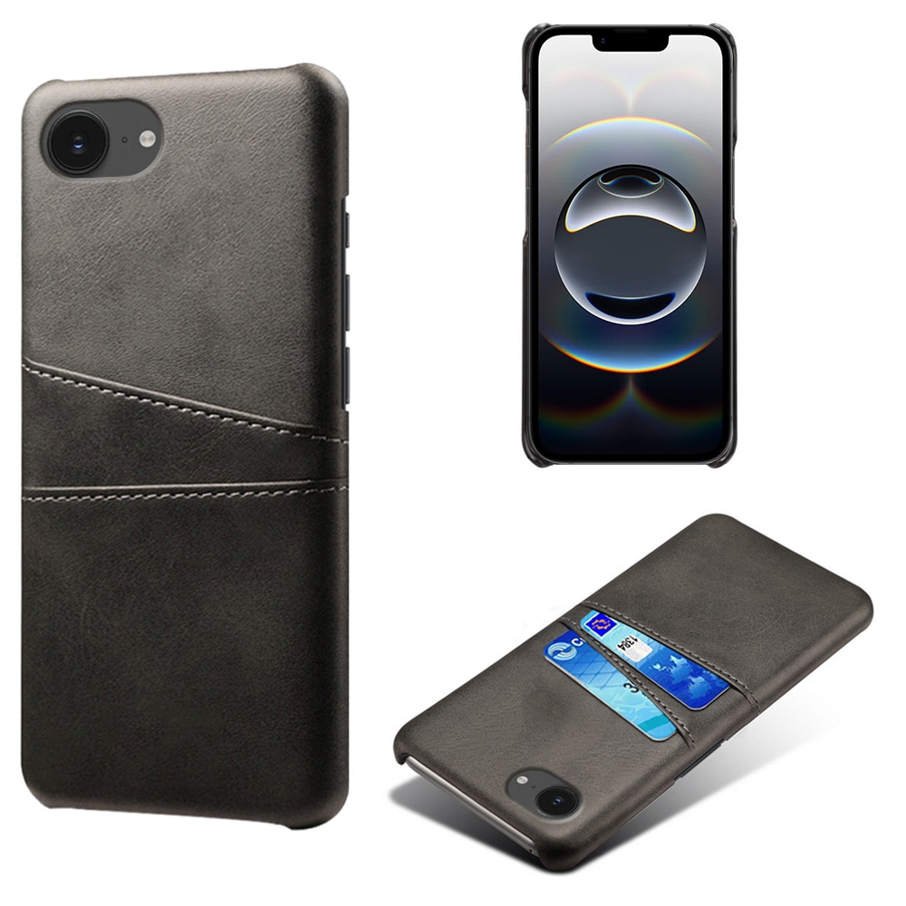Card Slots Case iPhone 16e Schwarz