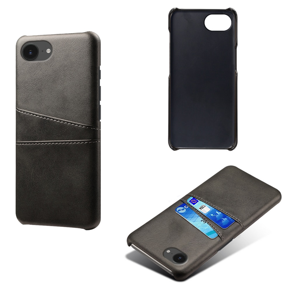 Card Slots Case iPhone 16e Schwarz