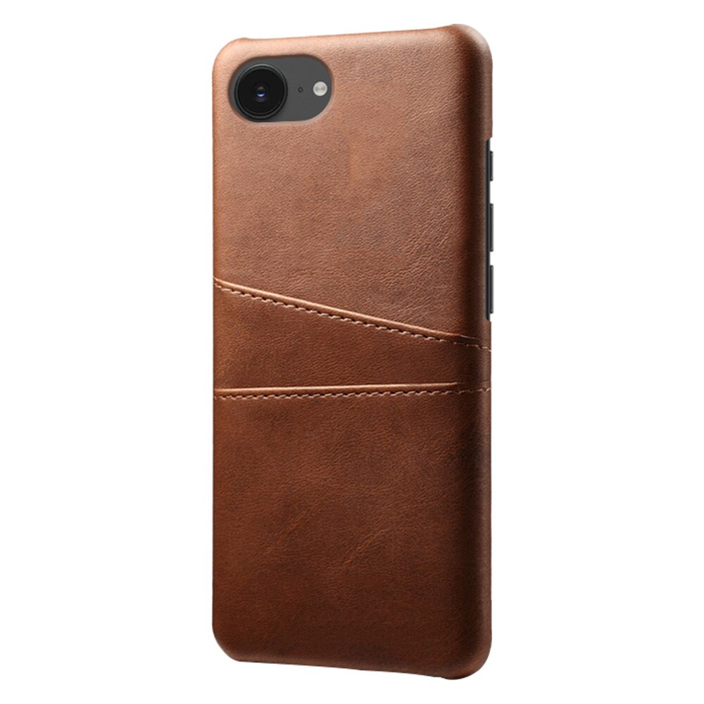 Card Slots Case iPhone 16e Braun