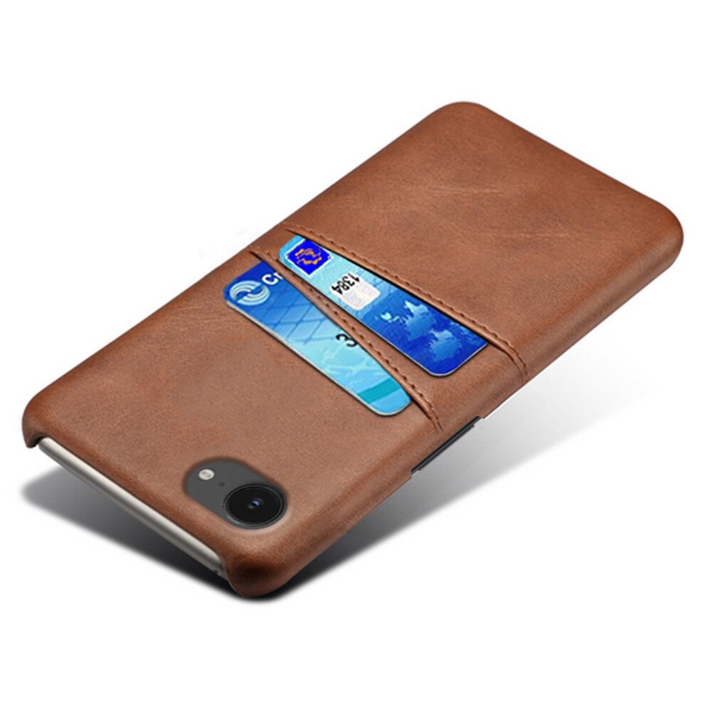 Card Slots Case iPhone 16e Braun