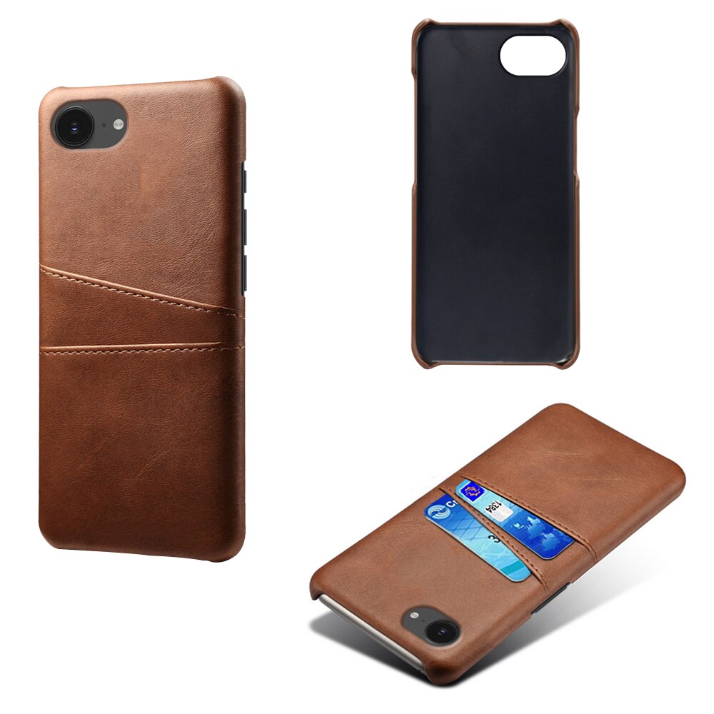 Card Slots Case iPhone 16e Braun