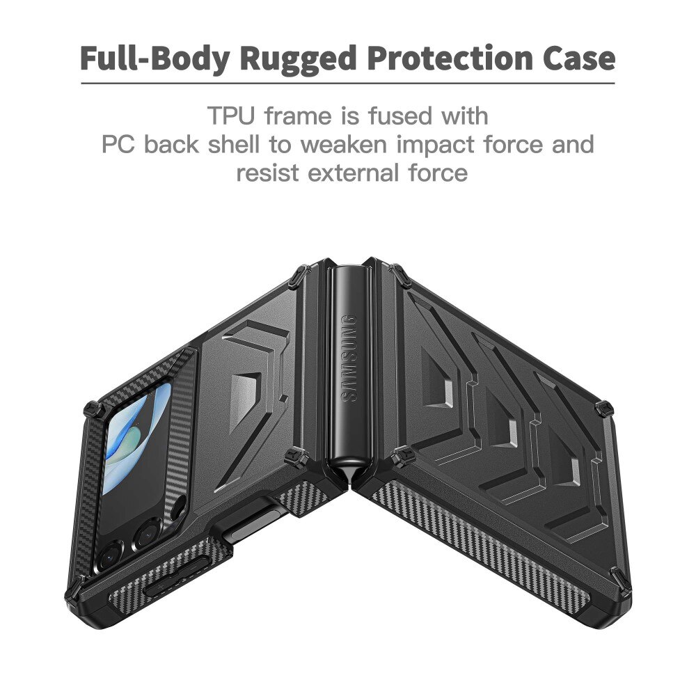 Tactical Protection Case Samsung Galaxy Z Flip 4 Black