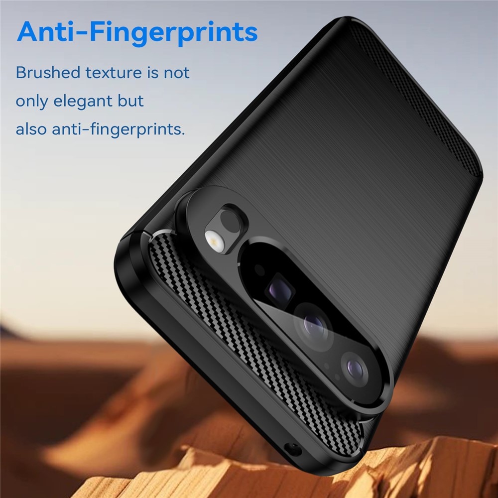 Google Pixel 10 Pro XL Hülle TPU Brushed Schwarz