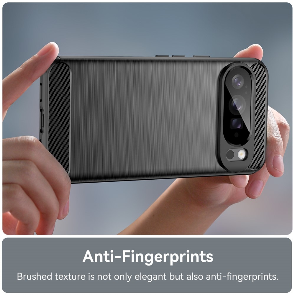 Google Pixel 10 Pro XL Hülle TPU Brushed Schwarz