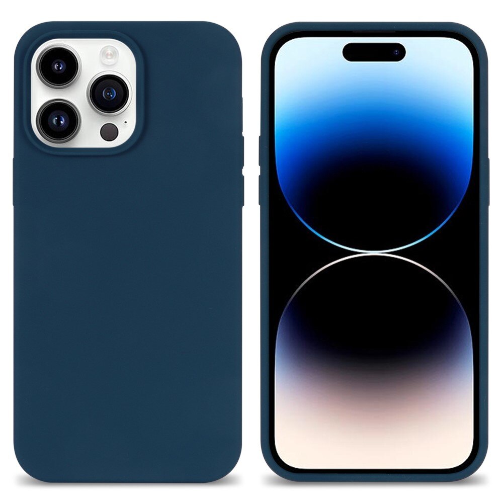 Silikonhülle iPhone 14 Pro Max blau