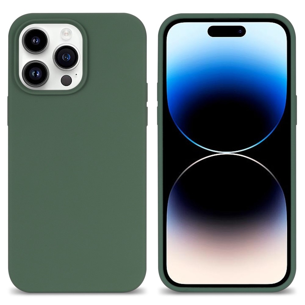 Silikonhülle iPhone 14 Pro Max grün
