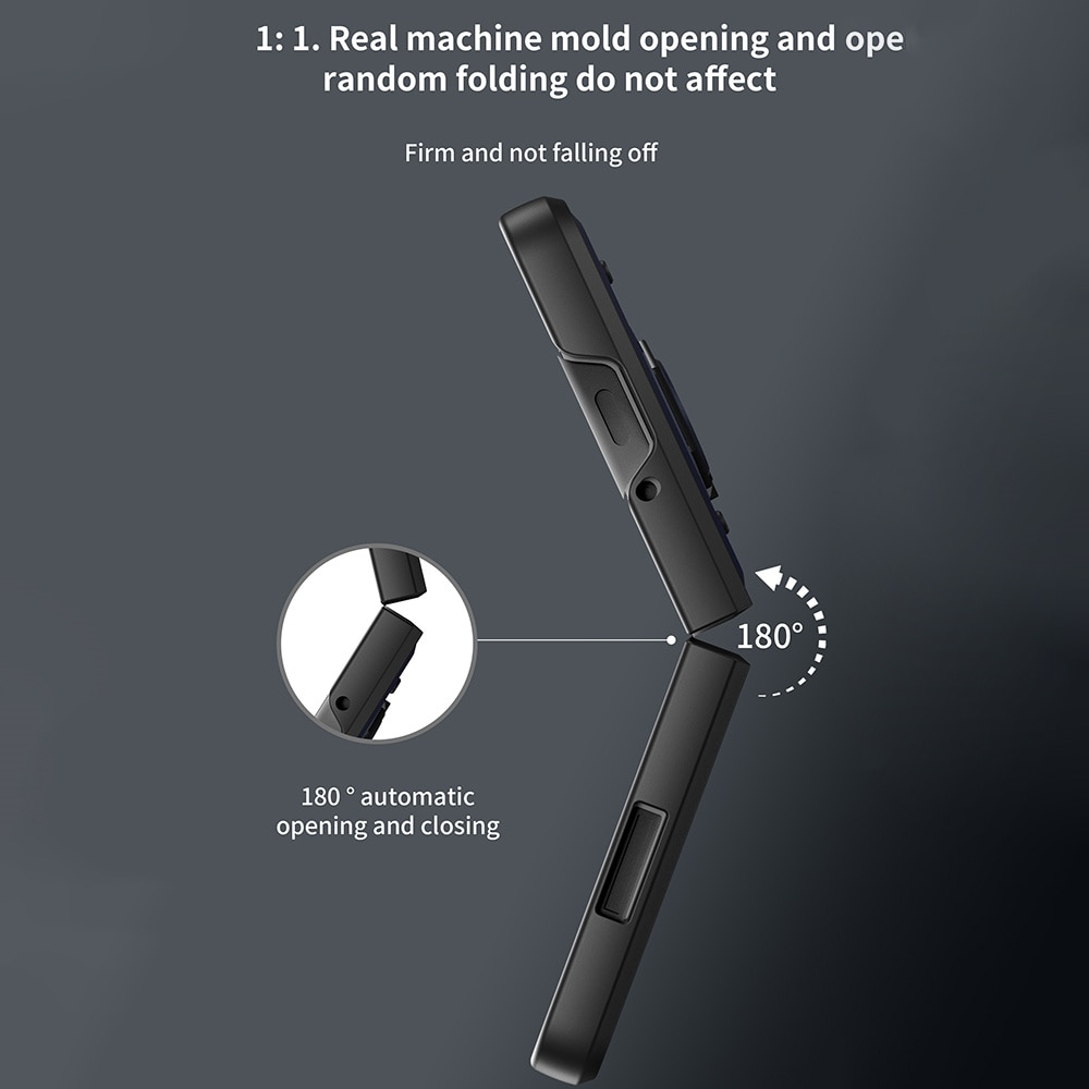 Samsung Galaxy Z Fold 7 Hybrid-Hülle Tech Ring+Kameraschutz schwarz