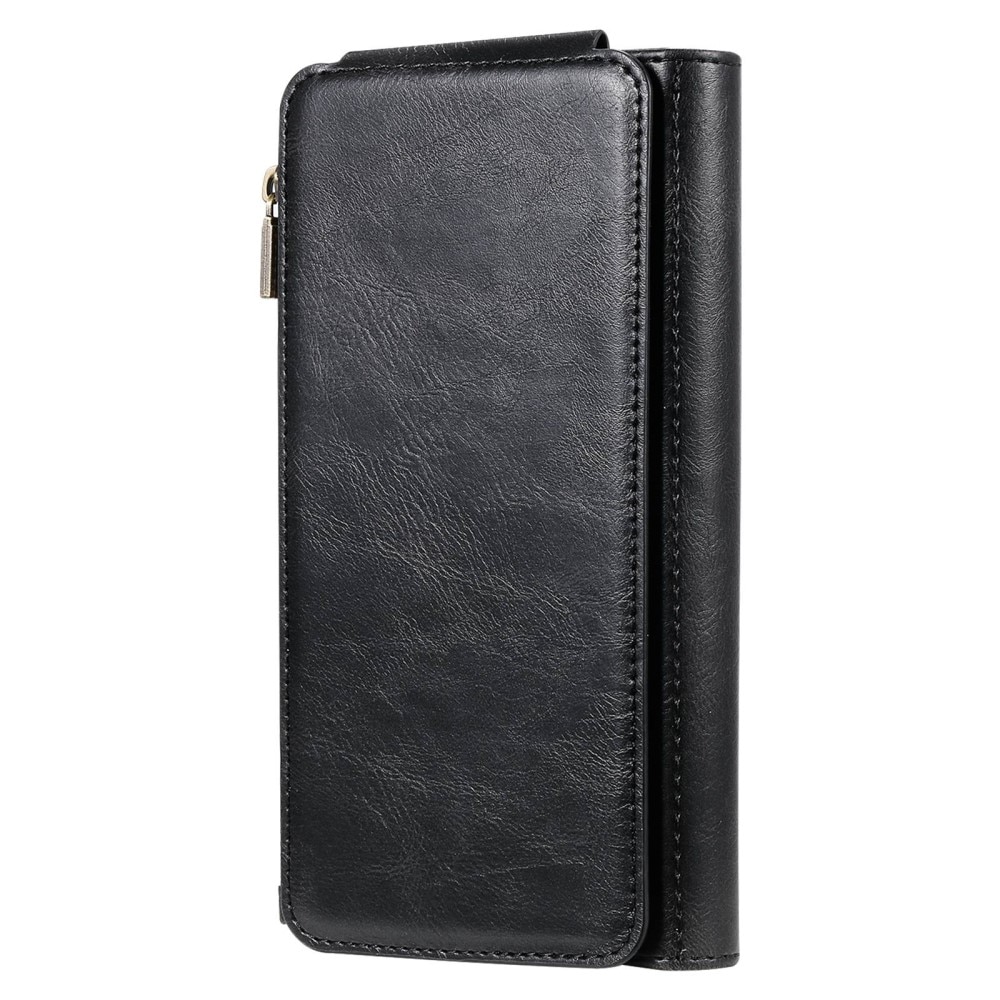 iPhone 14 Pro Max Magnet Leather Multi-Wallet Schwarz