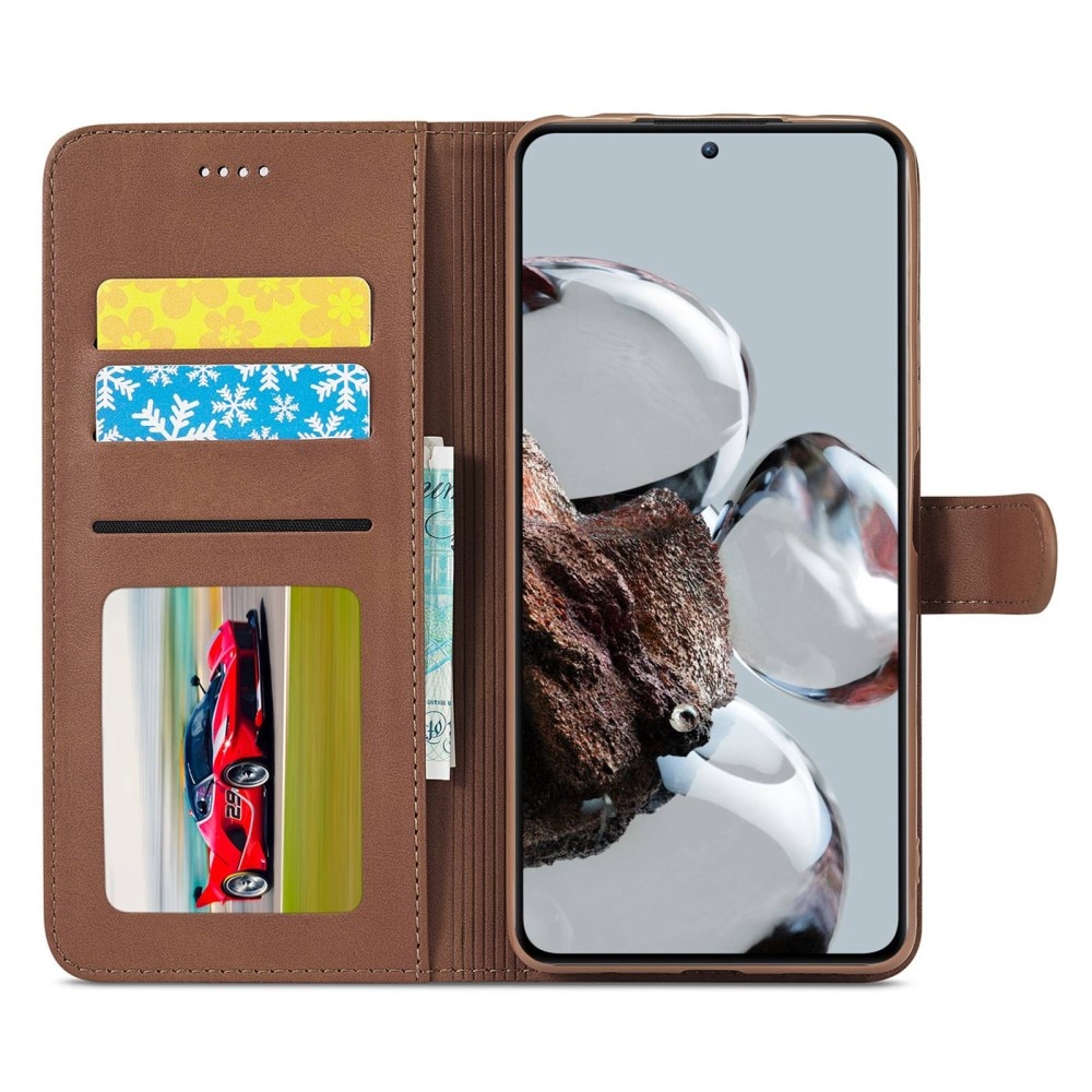 Portemonnaie-Hülle Xiaomi 12T/12T Pro Braun